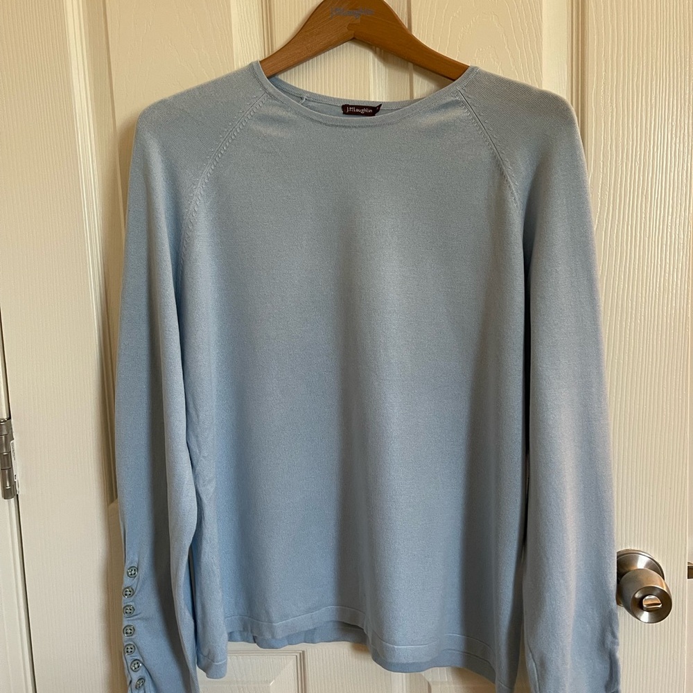 J. McLaughlin Jamey Sweater in Light Chambray